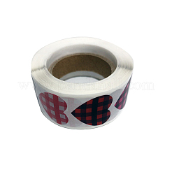 Heart with Tartan Paper Stickers&nbsp;HEAR-PW0001-174
