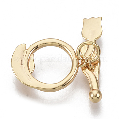 Brass Toggle Clasps&nbsp;KK-S354-216-NF