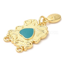 Brass Enamel Pendants&nbsp;KK-Q775-19G-03