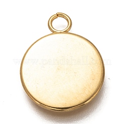 304 Stainless Steel Pendant Cabochon Settings&nbsp;STAS-Z030-01H-G