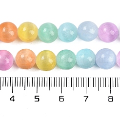 Macaron Color Natural Selenite Beads Strands&nbsp;G-F780-A01-02