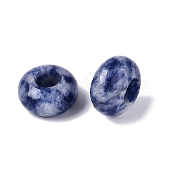 Natural Blue Spot Jasper European Beads&nbsp;G-N359-17A-07