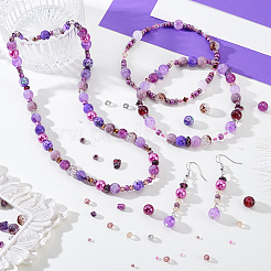 Imitate Austrian Crystal Bicone Glass & Mixed Glass Beads Findings Kits&nbsp;GLAA-GA0002-33