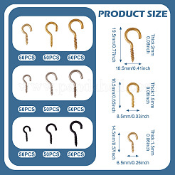 450Pcs 9 Styles Iron Cup Hook Ceiling Hooks&nbsp;FIND-TA0009-60