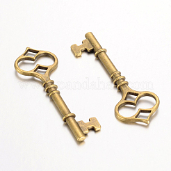 Tibetan Style Alloy Big Pendants&nbsp;TIBEP-14692-AB-FF