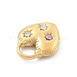 304 Stainless Steel Rhinestone Pendants&nbsp;STAS-D300-01G-17