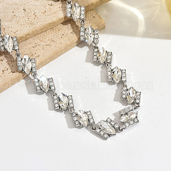 Alloy Full Crystal Rhinestone Horse Eye Link Waist Chains for Women&nbsp;WG555DF-01