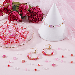 1650Pcs Valentine's Day Transparent Acrylic Beads&nbsp;SACR-SP0001-11