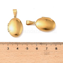 316 Stainless Steel Locket Pendants&nbsp;STAS-G168-15G