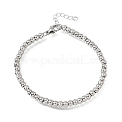 4MM Round 304 Stainless Steel Beaded Bracelets for Man and Women&nbsp;SA-CBAB767-15P