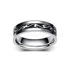 201 Stainless Steel Dragon Pattern Finger Rings for Men&nbsp;FS-WGE821B-05