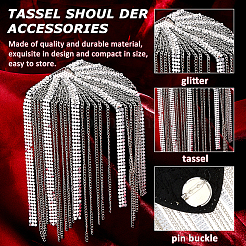 2Pcs Fashionable Tassel Epaulettes&nbsp;DIY-FH0008-89A-P