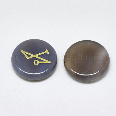 Natural Grey Agate Cabochons&nbsp;G-T122-38H-1