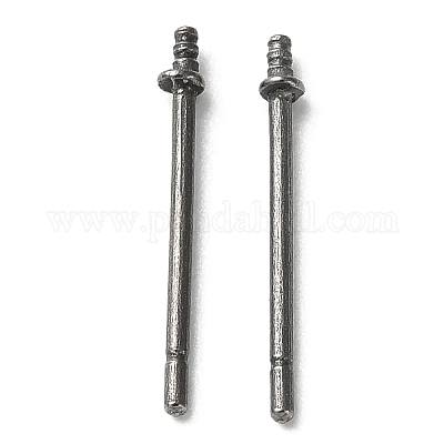 Titanium Stud Earring Findings&nbsp;FIND-R096-02B-P-1
