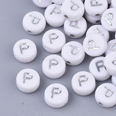 Plating Acrylic Beads&nbsp;PACR-R243-04P-1