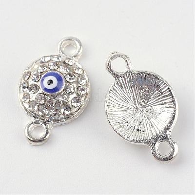 Alloy Rhinestone Links connectors&nbsp;ALRI-Q065-35S-1