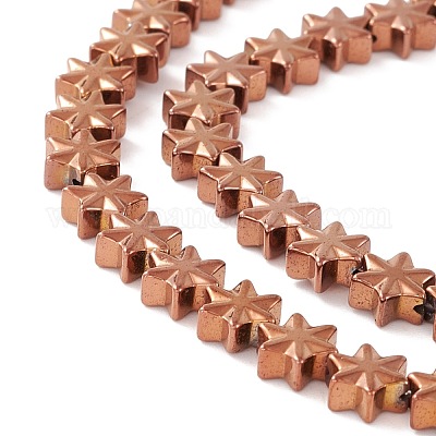 Electroplate Synthetic Non-magnetic Hematite Beads&nbsp;G-I317-03G-1
