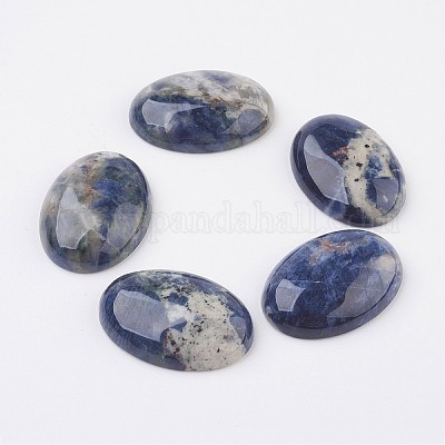 Natural Sodalite Flat Back Cabochons&nbsp;G-G741-22x30mm-06-1