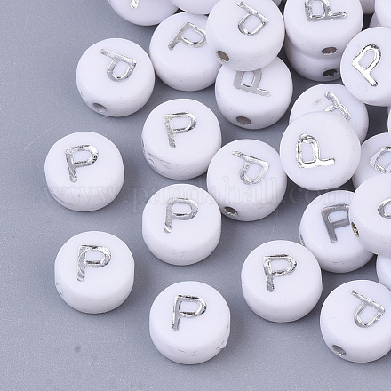 Plating Acrylic Beads PACR-R243-04P-1