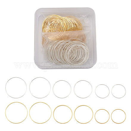 Brass Linking Rings&nbsp;KK-YS0001-03-1