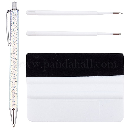 Plastic Creative Teardrop Pattern Ball Pens&nbsp;AJEW-GF0004-63C-1