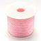 Nylon Braided Cord for Woven Jewelry Making Macrame Craft, Pink, 3.0mm, about 27.34 yards(25m)/roll