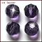Imitation Austrian Crystal Beads, Grade AAA, K9 Glass, Faceted(32 Facets), Round, Indigo, 10mm, Hole: 0.9~1mm