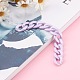 Handmade Opaque Acrylic Curb Chains&nbsp;AJEW-JB00925-02-3