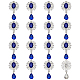 16Pcs Alloy Rhinestone Cabochons&nbsp;FIND-FG0004-26B-1