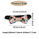 Puzzle Pattern Adjustable Wood Bow Ties&nbsp;AJEW-WH0348-37-2