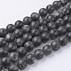 Natural Black Larvikite Bead Strands&nbsp;G-G735-57-12mm-1
