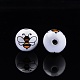 Bees Theme Printed Wooden Beads&nbsp;WOOD-D006-05-5