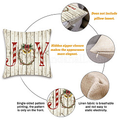 Burlap Customization Pillow Covers Set&nbsp;AJEW-WH0124-019