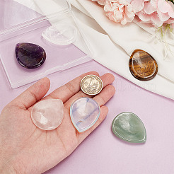 6Pcs 6 Styles Natural & Synthetic Gemstone Teardrop Decorations&nbsp;AJEW-GA0007-89