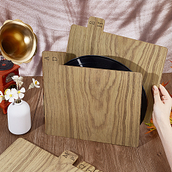 Wood Vinyl Record Divider&nbsp;AJEW-WH0678-14
