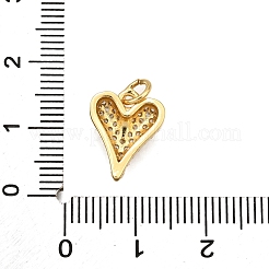 Brass Micro Pave Cubic Zirconia Pendants&nbsp;KK-K401-08C-G