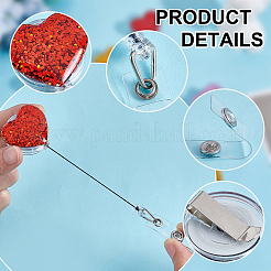 12Pcs 6 Colors Resin Badge Reels&nbsp;HJEW-NB00318
