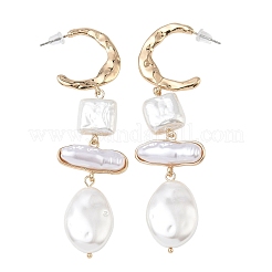 Zinc Alloy Dangle Stud Earrings&nbsp;EJEW-L314-01A