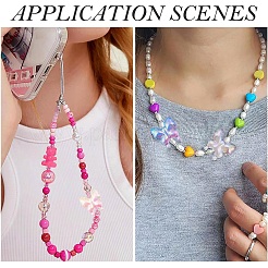 10Pcs UV Plating Rainbow Iridescent Acrylic Beads&nbsp;OACR-YW0003-68
