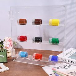 3-Tier Transparent Acrylic Wall-mounted Storage Box&nbsp;AJEW-WH0709-627