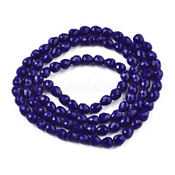 Opaque Solid Color Glass Beads Strands&nbsp;GLAA-N045-002-A01