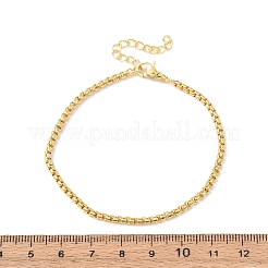 Brass Boston Link Chains Bracelets for Women&nbsp;BJEW-C140-17G