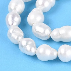 Natural Nucleated Pearl Beads Strands&nbsp;PEAR-N012-02Q-01