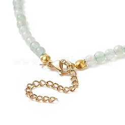 Natural Green Aventurine Beaded Necklaces&nbsp;NJEW-JN04226-01