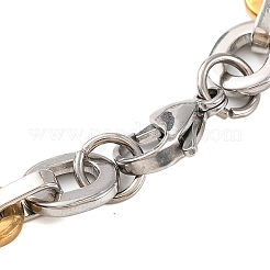 201 Stainless Steel Oval Link Chain Bracelets&nbsp;BJEW-B078-116GP