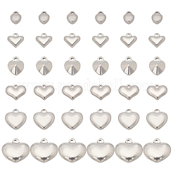 36Pcs 6 Style 304 Stainless Steel Pendants&nbsp;STAS-UN0024-76