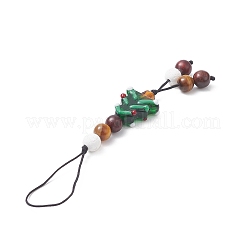 Christmas Handmade Lampwork Mobile Straps&nbsp;HJEW-TA00011