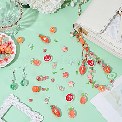 135Pcs 13 Styles Mixed Styles Acrylic Enamel Beads&nbsp;OACR-PA0001-91