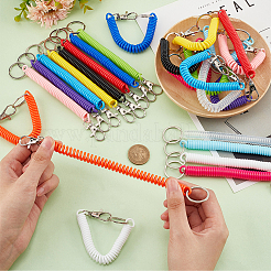 26Pcs 13 Colors Plastic Spring Rope for Mobile Phone Bag Accessories&nbsp;FIND-CP0001-61
