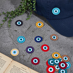 40Pcs 10 Colors Polyester Clothing Patches&nbsp;PATC-MA0001-65